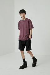 Draped Drawstring Elastic Waist Pleated Shorts