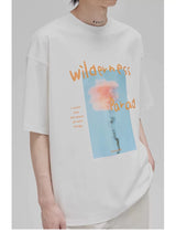 Graffiti Print Double Mercerized Tee