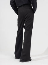Men's Slim Striped Flared Casual Pants