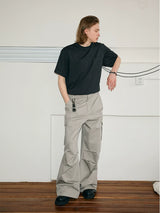 Men's Loose Zip Pocket Parachute Pants