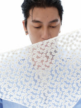 Korean Imported Embroidered Triangle Scarf