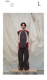 Contrast Paneled Double Cuffed Nylon Pants