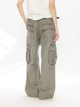 Men's Loose Brushed Cotton Cargo Pants