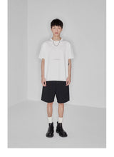 Plaid Multi-Pocket Elastic Waist Shorts