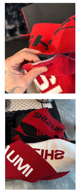 Color Block Letter Scarf