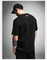 Black Boxy Short Sleeve Modal Tee
