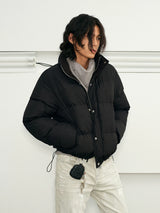 Men's Embossed Stand Collar Down Jacket