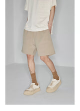 Plaid Multi-Pocket Elastic Waist Shorts