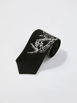 8cm Wide Preserved Flower Print Tie