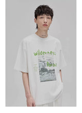 Graffiti Print Double Mercerized Tee