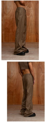 Men's Vintage Flared Slit Hem Pants