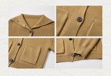 Men's High Neck Wool Cardigan