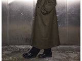 British Style Loose Long Wool Coat
