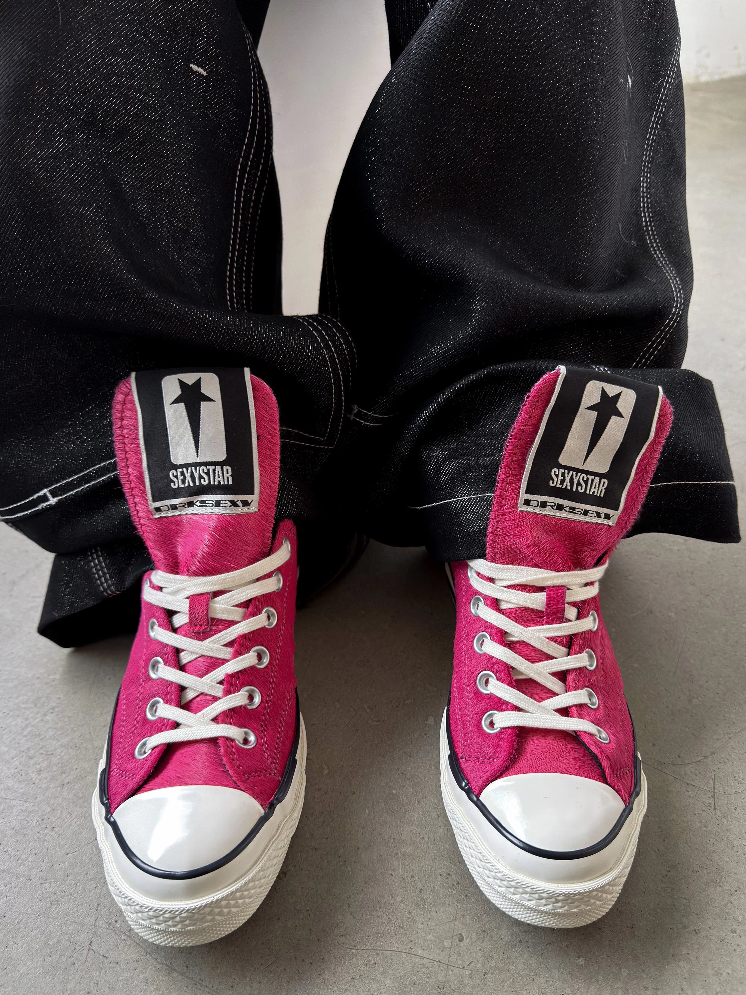 Pink Long-Tongue Vulcanized Sneakers