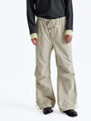 Drawstring Waist Nylon Cotton Parachute Pants