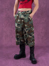 Seven-inch Pocketed Camo Vintage Cargo Shorts