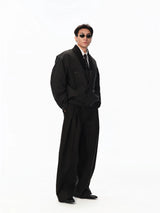Vintage Notched Lapel Light Cotton Coat