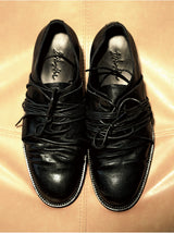 Pleated Strap Horse Lined Derby Shoes