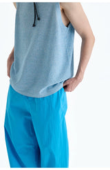 SUPIMA Nylon Drawstring Curved Casual Pants