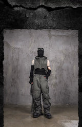 Distressed Patchwork Heavyweight Scavenger Vest