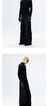 Wide-Leg Multi-Pocket Cargo Pants