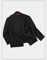 Structured Wool Blazer with Slits