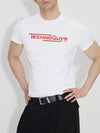 Structured Lightweight Printed Short Sleeve Tees
