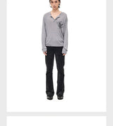Merino Tencel Wool Henley Tee