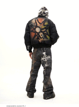 Graffiti Embroidered Printed MA1 Bomber Jacket