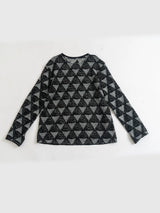 Loose Vintage Triangle Mesh Sweater
