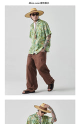 Loose Short Sleeve Hawaiian Shirt