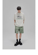 Illustrated Print Crew Neck Tee