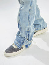 Combed Lycra Split Ankle Zip Jeans