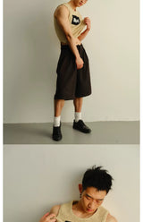 Stretchy Frayed Printed Tank Tops