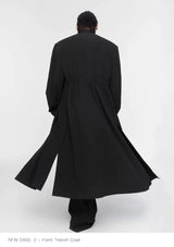 Dual Style Shoulder Pad Trench Coat