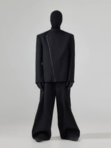 Black Loose Men's Suit Coat
