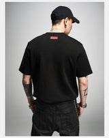Black Boxy Short Sleeve Modal Tee