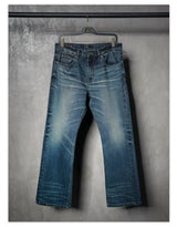 Dark Ice Blue Wash Straight Jeans