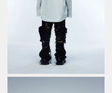 Couple's Loose Color-block Three-layer Collar Coat