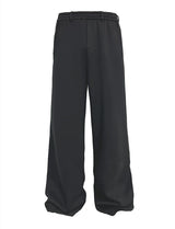 Flared Space Cotton Sweatpants With Pockets