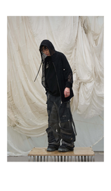 Skin-Friendly Short-Sleeve Detachable Small Hooded Tee