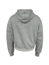 Deconstructed Boxy Fit Zip Hoodie