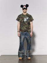 American Camo Cross Gun Tee