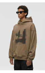 Lost Sandbar Print Fleece Hoodie