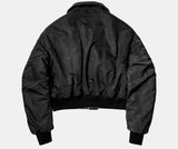 Distressed Boxy Two-Tone 3M Fleece Bomber