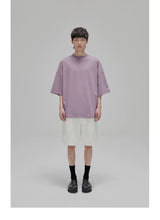 Vintage Ribbed Half Sleeve Tees
