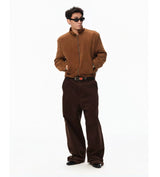 Imported Corduroy Wide Leg Straight Pants