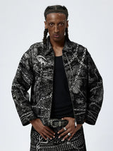 American Chain Print Detroit Work Jacket