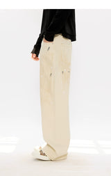 Men's Distressed Splashed Ink Straight Jeans