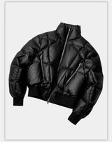 Oversized Zip Collar Puffer Jacket